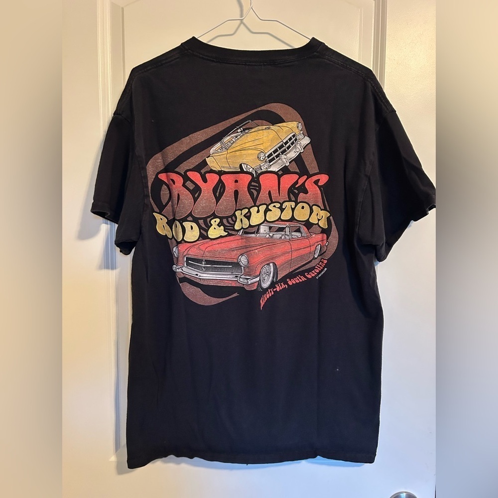 Ryans Rod and customs retro car Black T-Shirt